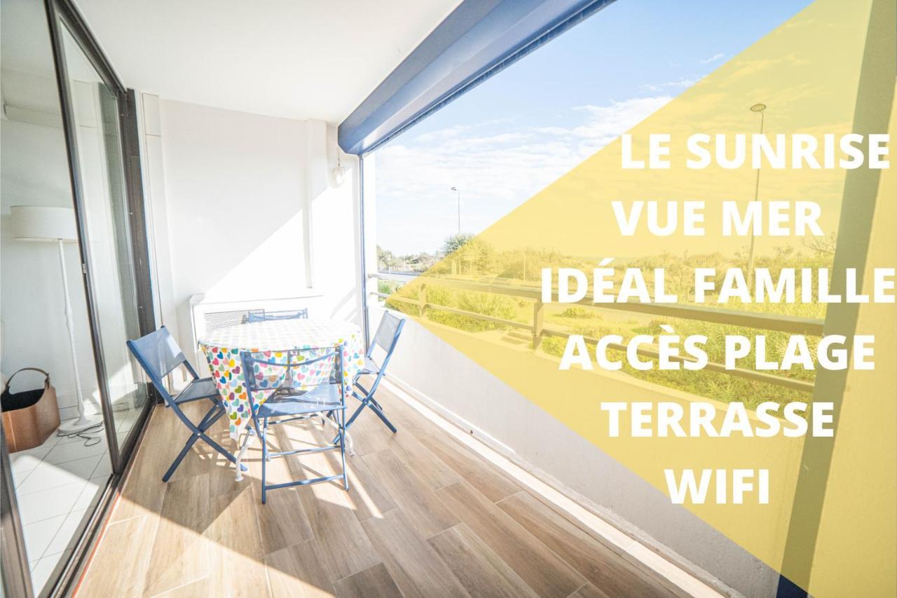 לה גרנד מוט Le Sunrise Vue Mer Acces Plage- Spacieux-2 Terrasses-Wifi - Confort -Top Pros Servicesconciergerielagrandemotte מראה חיצוני תמונה